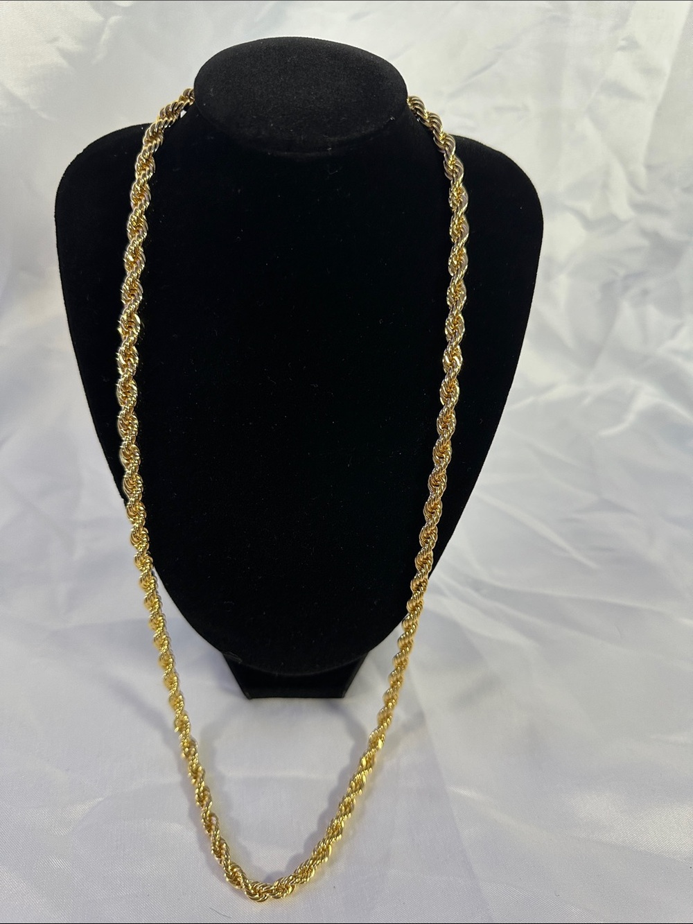 Brand New 26” 14k Gold Plated 6mm Rope Necklace